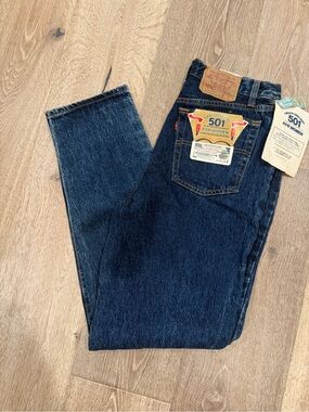 Levi's Women's 501 Straight Jeans in Deep Blue Denim
